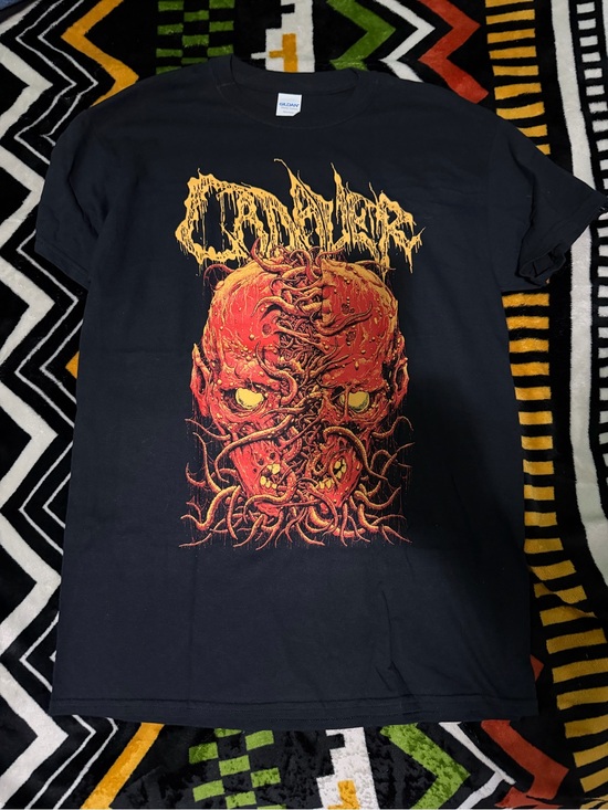 Gildan Other - Gildan Black Tee with Red and Yellow Graphic